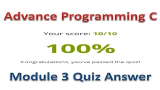Advance Programming C Module 3 Quizz Answer Cisco Code Rider