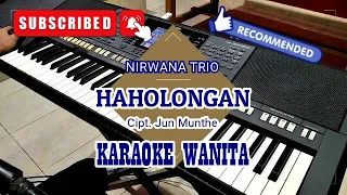 Download HAHOLONGAN - NIRWANA TRIO || KARAOKE NADA WANITA MP3