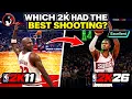 WHICH 2K HAD THE BEST SHOOTING - NBA 2K