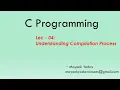 Lec-04 Understanding Compilation Process C Programming
