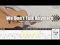 Download Lagu We Don't Talk Anymore - Charlie Puth ft. Selena Gomez | Fingerstyle Guitar | TAB + Chords + Lyrics