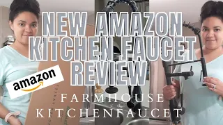 Amazon kitchen faucet review How to install faucet Farmhouse style kitchen faucet