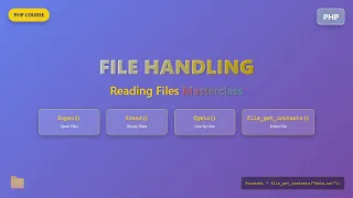 PHP File Handling Tutorial Reading Files Explained for Beginners