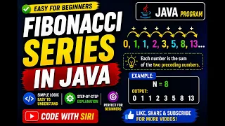 Fibonacci Series in Java Easy Logic for Beginners