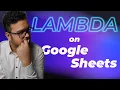 How to use LAMBDA on Google Sheets - Quick Tutorial