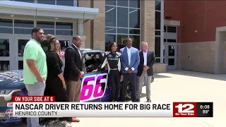 Dystany Spurlock returns to Highland Springs High School ahead of NASCAR Truck Series race