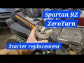 Spartan Zeroturn Starter replacement Kohler 7000 series How To DIY