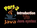 Java Syntax Explained in Tamil