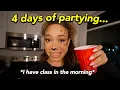 The Reality of College Halloween grwm party vlog