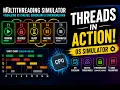 Multithreading Simulator Visualizing OS Threads Scheduling Synchronization in Real-Time