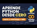 Aprende Python desde cero con Google Colab parte 2 - Comentarios y funciones input print y mas