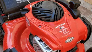 Fix Craftsman M110 push mower won t start Briggs and Stratton 140cc engine part 1