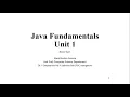 Literals And Variables in Java