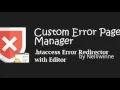 Custom Error Page Manager - 404 and 20 Template Editor and Redirector