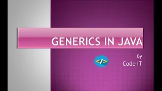 JAVA Generics Tutorial