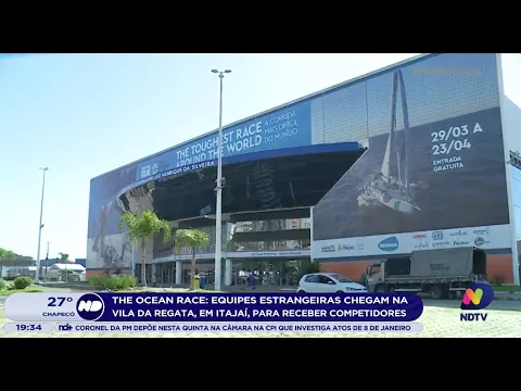 The Ocean Race: equipes estrangeiras chegam na Vila da Regata, em Itajaí, para receber competidores
