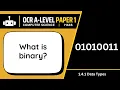 Binary 4 1b OCR A-Level Computer Science