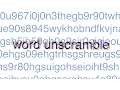 word unscramble 4