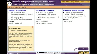 HCGTV Course Snippet - CPT Coding for Bone Density and Nuclear Medicine Thyroid Studies