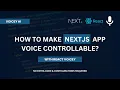 How to make Next js website voice controllable with React Voicey