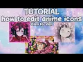 how to edit anime icons Pinterest Picsart and Prequel