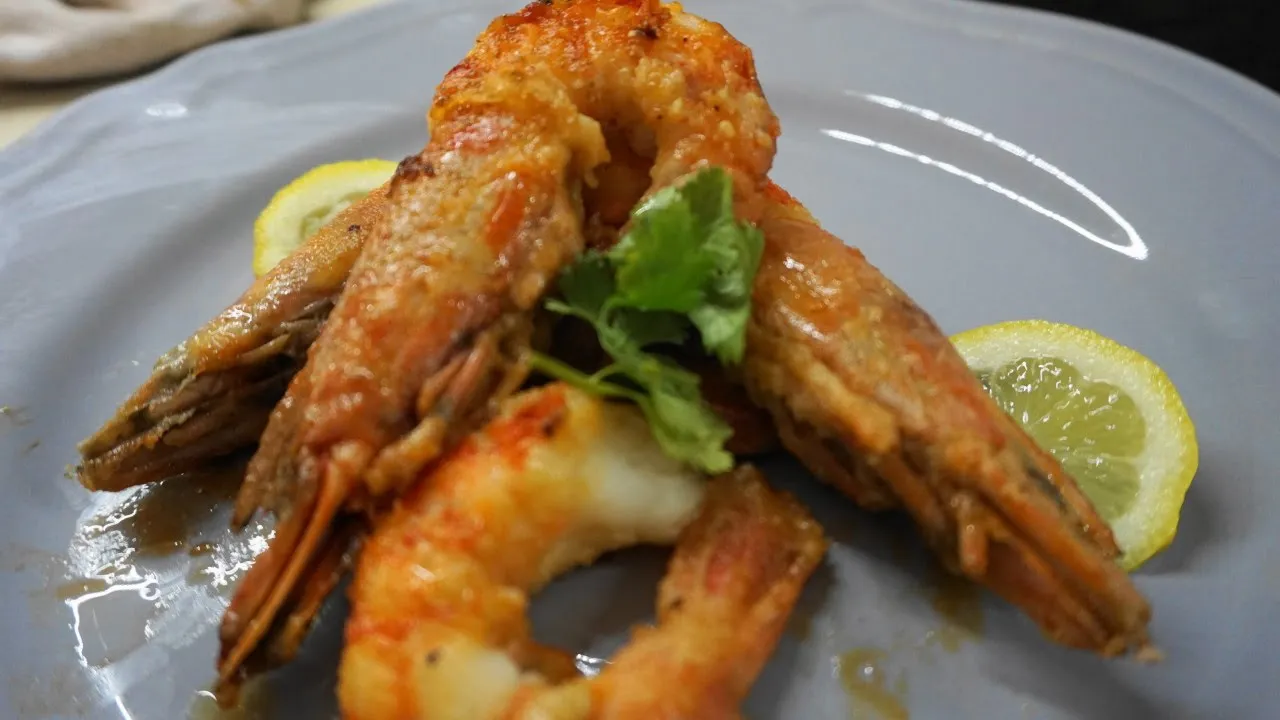       - Prawns with ouzo and lemon   Greek Cooking by Katerina