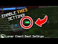 Lunar Client Performance Settings Everything You Need to Know