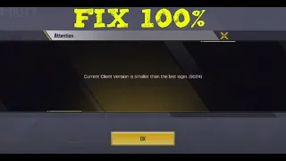 Current Client Version is Smaller then the last login 5024 FIX Call of Duty