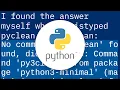 Python3 project remove -