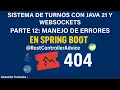 Java 21 and WebSockets - Part 12 Error Handling with RestControllerAdvice