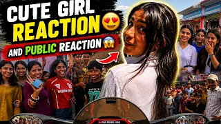 Sunday Ride In My Bmw s1000rr .. Cute Girl Reaction on my Superbike 🥰village Girls♥️
