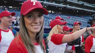 Taryn Hatcher takes on the 41st Annual PAL softball game