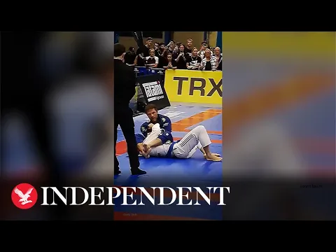 Tom Hardy submits opponent during Brazilian jiu-jitsu competition