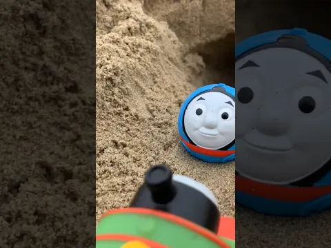 Thomas and Friends Toy Train Percy and Thomas the Tank Engine at the sandy beach