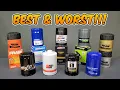 TEN oil filters compared - BEST WORST Cutups include WIX K N AMSOIL Mobil-1 more