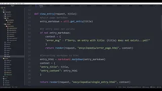 Project wiki - CS50 Web Programming with Python and Javascript