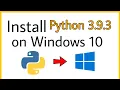 How to install Python 3 9 3 on Windows 10 Mac OS LINUX 64 bit - 32 bit