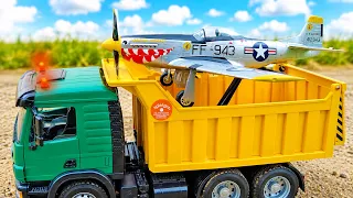 Truck Car Toys Assembly Airplane with Transport