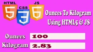How To Create Weight Converter By Using HTML JAVASCRIPT By Amazing Techno Tutorials