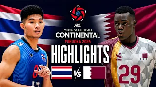 Qatar 🇶🇦 vs Thailand 🇹🇭 | Highlights | AVC Men's Continental Championship 2026