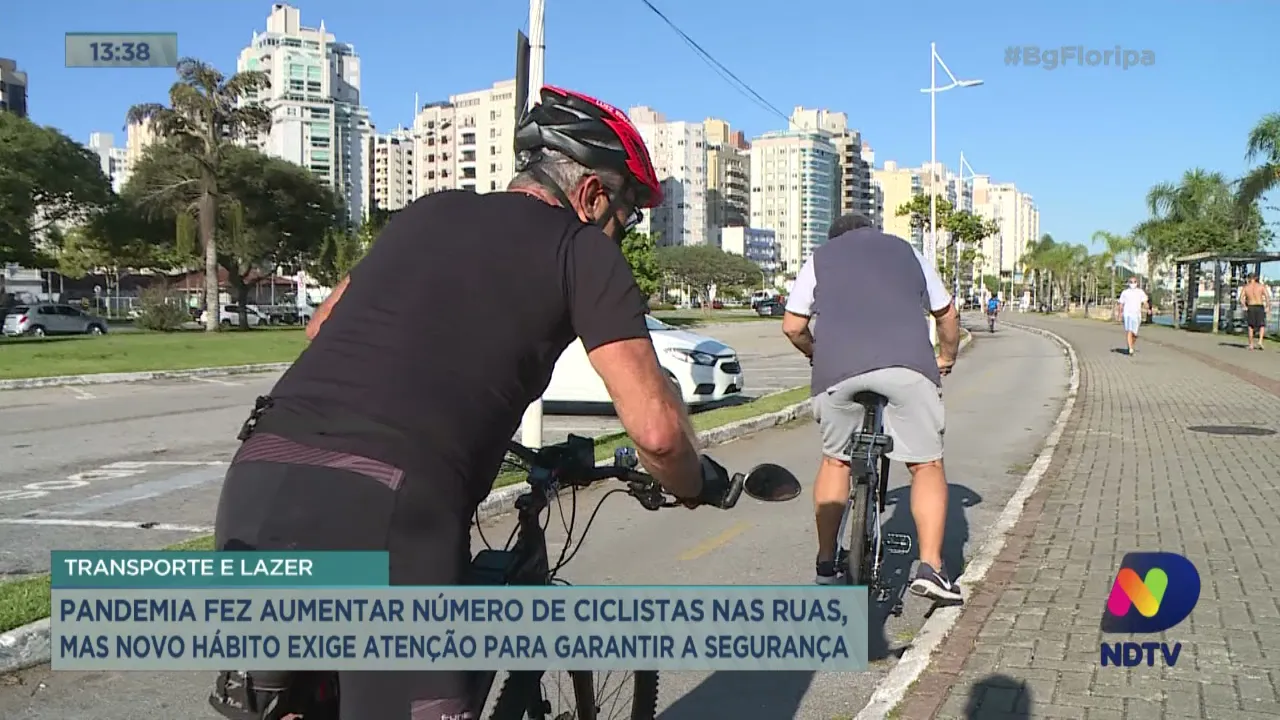 Pandemia fez aumentar número de ciclistas nas ruas e hábito exige atenção para garantir a segurança