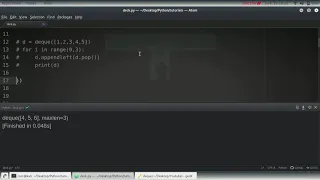 Python Tutorial Deque