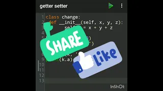 Class in python Get and Set method Python puzzles for beginners