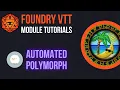 Foundry VTT Automated Polymorpher Module Tutorial polymorph wildshape disguise self