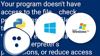 Python script works fine on Linux on Windows causes WindowsError Error 5 Access is denied