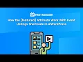 How The featured Attribute Work With Event Listings Shortcode In