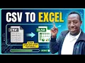 How to convert CSV to Excel sheet Amharic