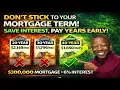 JUST BECAUSE IT S A 40-YEAR MORTGAGE DOESN T MEAN YOU KEEP IT 40 YEARS