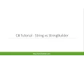 C Tutorial - String vs StringBuilder