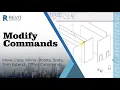 Modify Commands in Revit Move Copy Mirror Rotate Scale Trim Extend Offset Commands in Revit